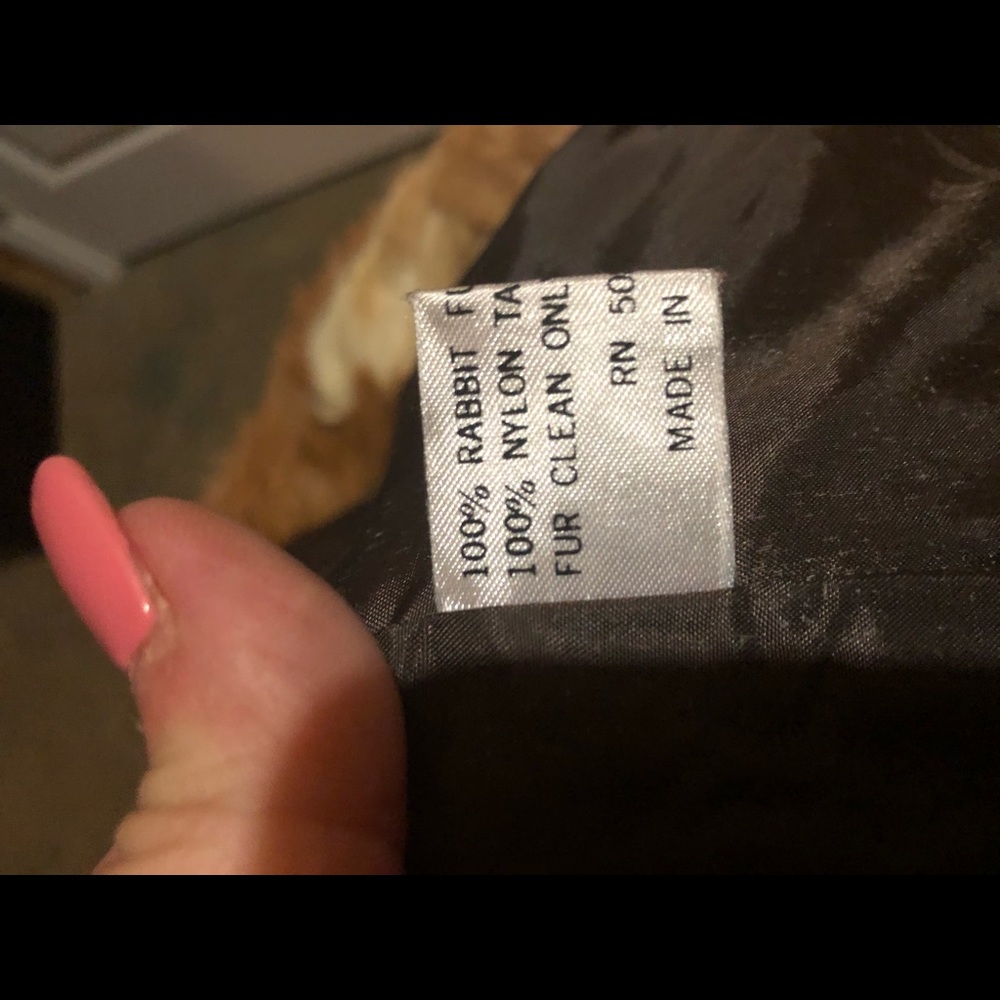 Authentic Rabbit Fur Coat - Picture 3 of 3